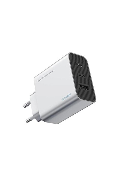 Cuktech Incarcator retea 2C1A Quick Charge 65W, 2 x USB Type-C Output, 1 x US...