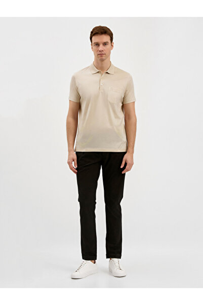 Karaca Bej T-Shirt-Polo Yaka Tişört