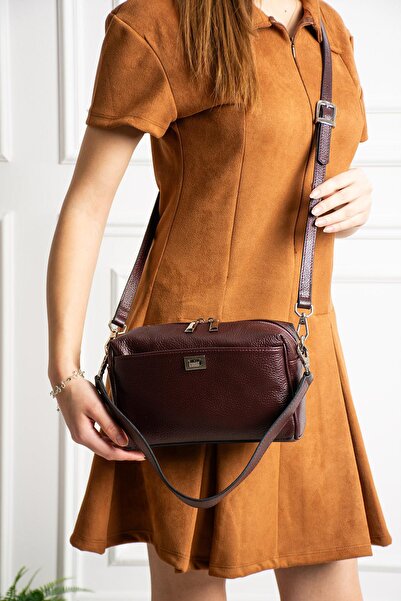 PIEL LINO Women's Genuine Leather De Leather Muz and Size Crossbody Bag 038-D...