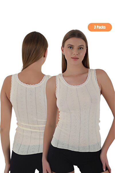 CNT Tricou de damă, 100% bumbac, 3 piese jacquard