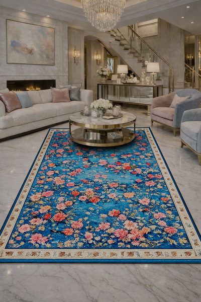 Rugs Modern Halı SDT Çizgi Detaylı Desenli Dokuma Taban Modern Dekoratif Halı...