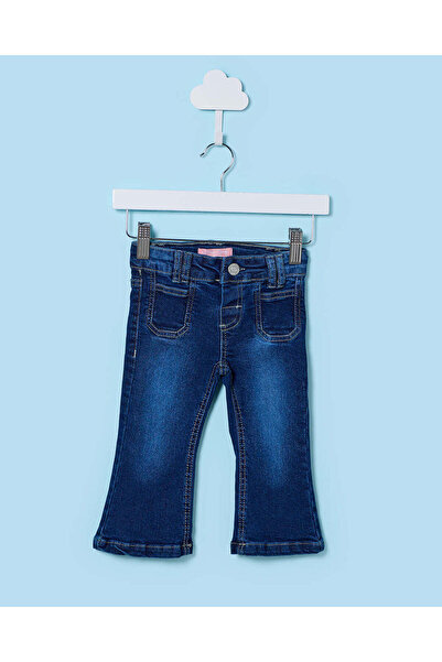 REDTAG Infant Girls Nay Flared Denim Jeans