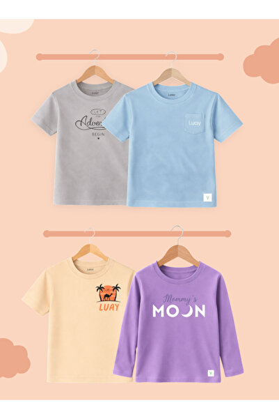 luay 100% Bamboo-Based Ultra-Soft Fabric T-Shirt for Boys Short Sleeve Casual...