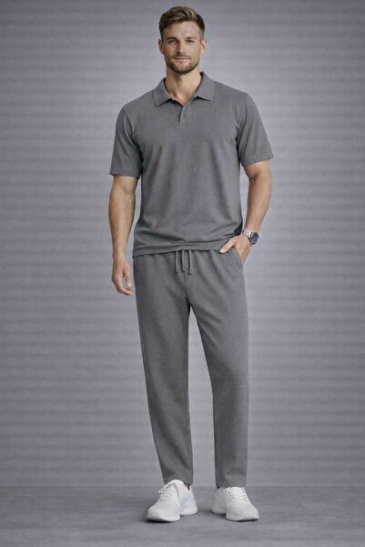 BRLKN Men's Patched Ottoman Tracksuit Top and Bottom Set