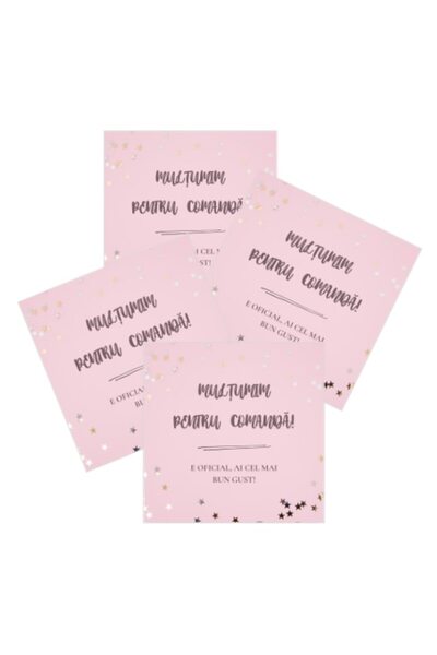 OBRO Set de 60 de stickere autoadezive pentru ambalare și etichetare – „Vă mu...