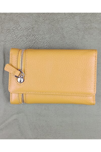 EDO HAKİKİ DERİ PARLAK ÇITÇITLI KADIN CÜZDAN