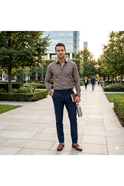 Fine Touch Premium Men's Shirt – 100% Cotton Stylish and Comfortable Casual S...