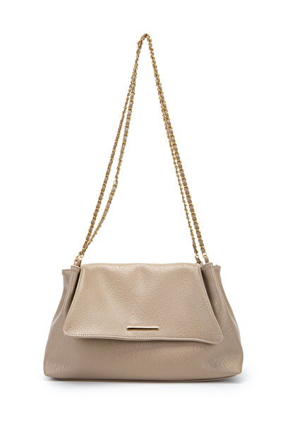 minebag Elegantna dizajnerska ženska torba za rame Sarrah sa poklopcem Torba bež