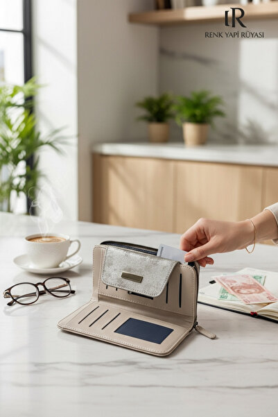 RENK YAPI RÜYASI Vegan Friendly Women's Wallet Card Holder, Large Card Pocket...