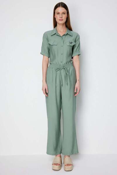 Ekol Pantaloni largi cu talie cu șireturi