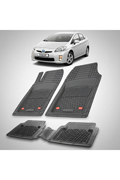 TEAMCAR Πατάκια δαπέδου συμβατά με Toyota Prius XW30 Hatchback 2009-2012 | Μαύρο