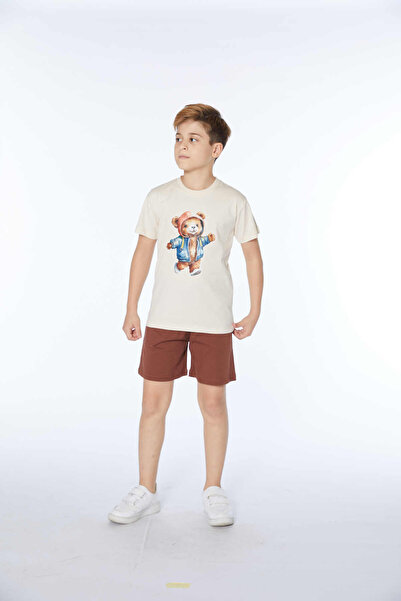 Elsima طقم بيجامة صيفي للأولاد من شورتات قصيرة