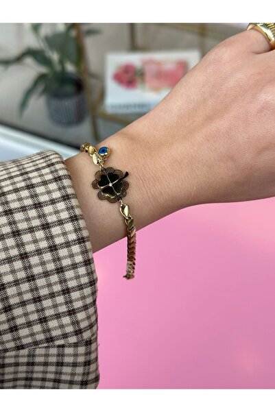 MİOSA 316L Clover Model Steel Bracelet