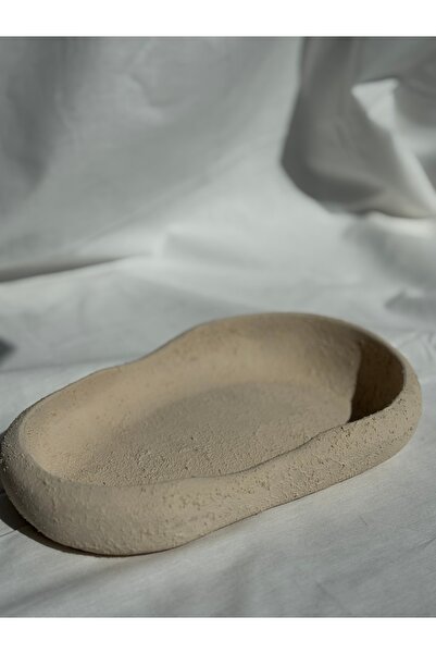 Lethe Design BEJ Dekoratif Kase Raw Stone – Organik Form, Brutalist Taş Dokul...