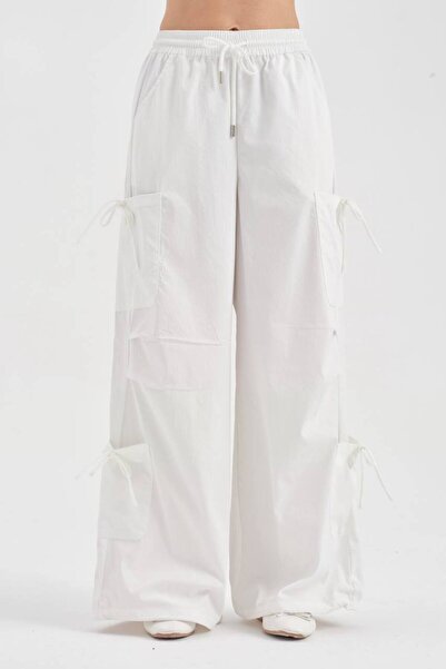 tw3 Women's Design Trousers with Side Tie Detail and Elastic Waist