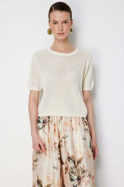 ON Блуза с мрежест деколте