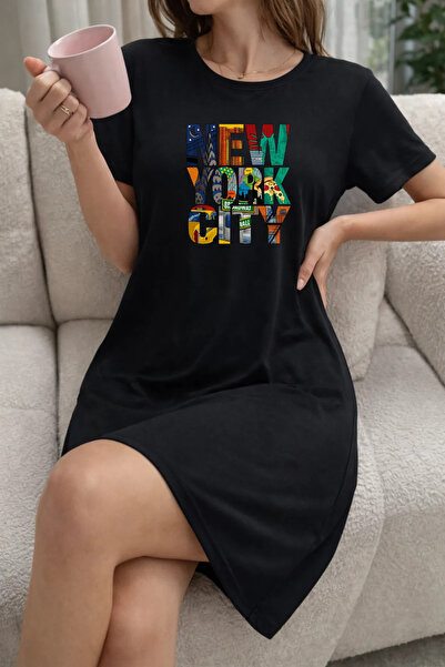 HOFFNUNG UNISEX κοντομάνικο μπλουζάκι με στρογγυλή λαιμόκοψη, μονόχρωμο, με σ...