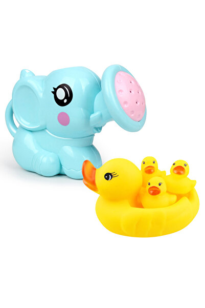 STAR BABiES Kettle Toy w/ Rubber Duck - Pack Of 2 - Blue/Yellow