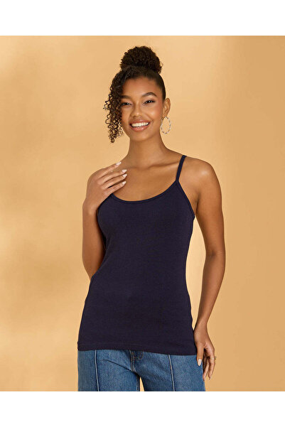 REDTAG Women Navy Strappy Vest