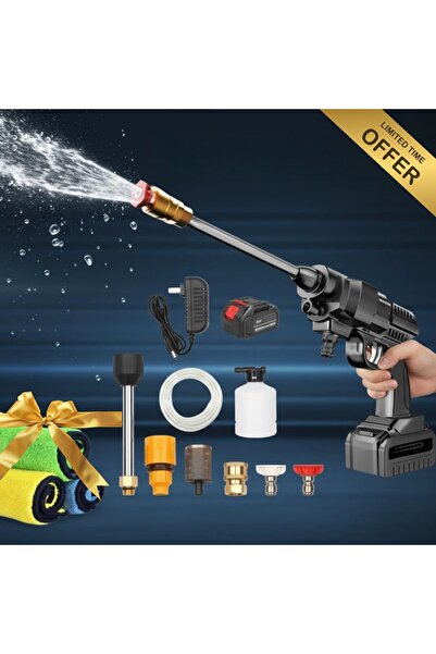 Primo Plus طقم تنظيف سيارات كامل مع مسدس غسيل عالي الضغط ومجموعة مناشف من الأ...