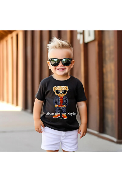 Kartier Tricou Copil Negru Born With Style