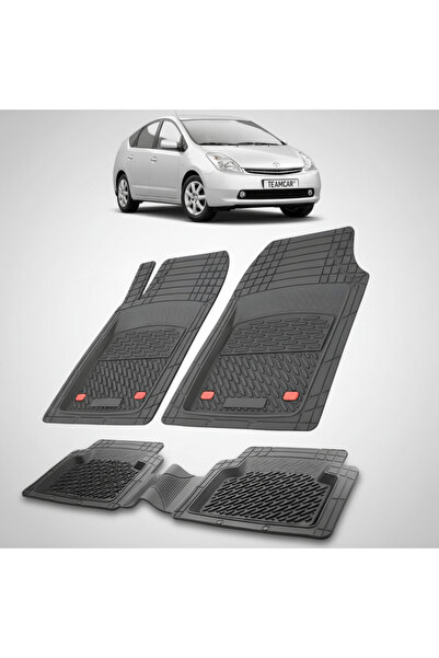 TEAMCAR Πατάκια δαπέδου συμβατά με Toyota Prius XW20 Hatchback 2003-2005 | Μαύρο