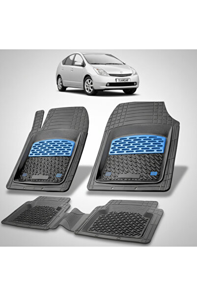 TEAMCAR Πατάκια δαπέδου συμβατά με Toyota Prius XW20 Hatchback 2003-2005 | Μπλε