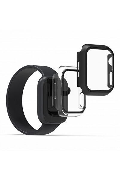 KWmobile Set de 2 huse pentru Apple Watch 7 (41mm), kwmobile, sticlă securiza...