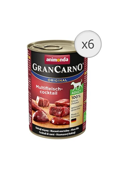 Animonda GranCarno Adult, Cocktail Multi-Carne, 6 bucăți x 400g