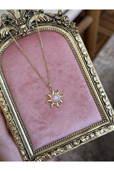 MİOSA قلادة شمسية من الفولاذ 316l على شكل رابونزيل