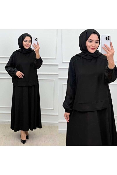 Elele İPEK VE OYSHO KUMAŞ ETEKLİ TAKIM