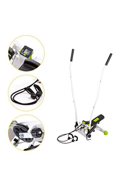 KESNUP Stepper aerobic cu mânere, 2 șnururi elastice, afișaj LCD, pentru braț...