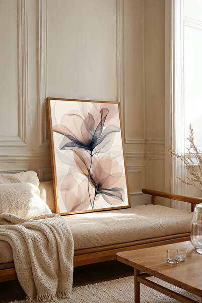 Dekorsiahome Tablou dintr-o singură bucată cu ramă din lemn TK3684