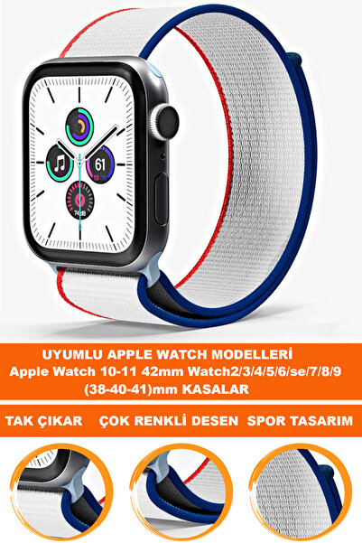 COBRA حزام ساعة من القماش متوافق مع Watch 10-11 مقاس 42 مم و Watch2/3/4/5/6/s...