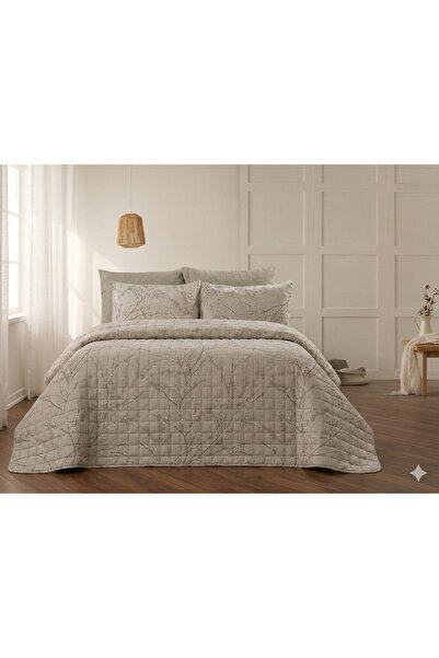 HALLEY HOME PAMUKLU ÇİFT KİŞİLİK KAPİTONELİ NEVRESİM TAKIMI (4MEVSİM)