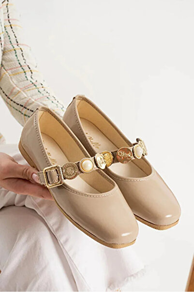 ONEGİYER Daily Women's Ballerina Shoes Adjustable Buckle Lightweight Design C...