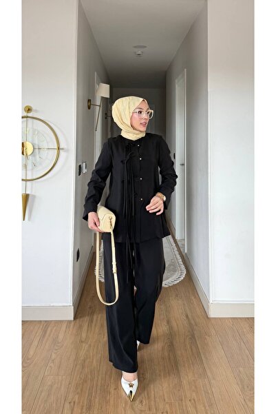 TrendParis طقم مزدوج بتفاصيل ربط من كوبرا