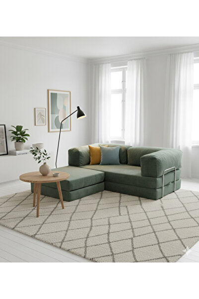 DECHOME 180X180 Köşe Takımı | Modern Fitilli Kadife | Köşe Koltuk | Modüler K...