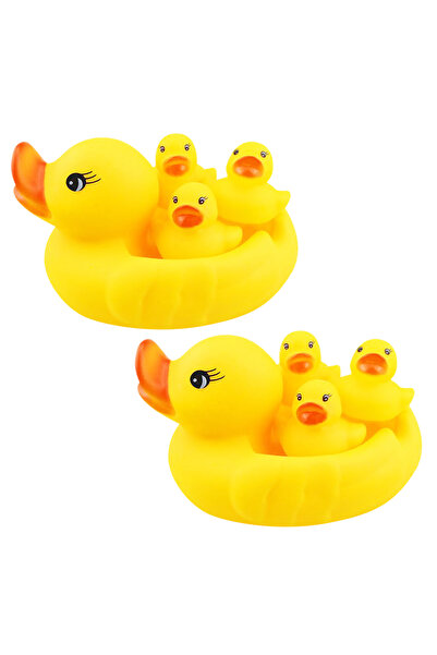 STAR BABiES Rubber Duck Toy - Pack Of 8 - Yellow