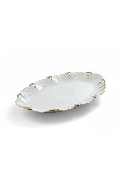 ROY KING LALİLA GOLD OVAL SUNUM TABAK 37*23 CM