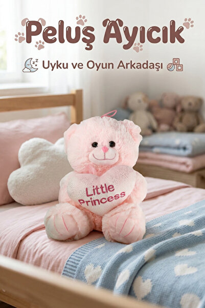 craftivio 25 cm Peluş Ayıcık Little Princess & Prince Uyku ve Oyun Arkadaşı