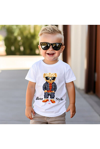 Kartier Tricou Copil Alb Born With Style