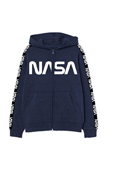 Nasa Training Sweatshirt, Cotton, Nasa, Navy Blue
