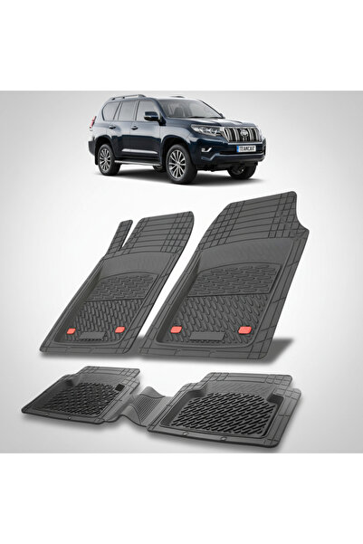 TEAMCAR Πατάκια δαπέδου Toyota Land Cruiser J150 SUV συμβατά 2017-2023 | Μαύρο