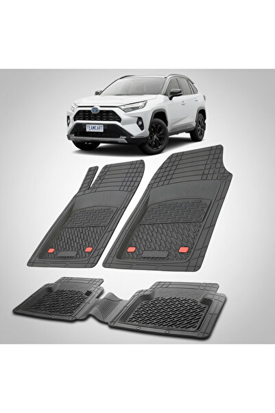 TEAMCAR Πατάκια δαπέδου Toyota RAV4 XA50 SUV συμβατά 2018-2024 | Μαύρο