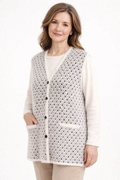 Zeynep Örme Angora Steel Knitted Vest