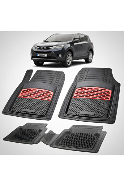 TEAMCAR Πατάκια δαπέδου Toyota RAV4 XA40 SUV συμβατά 2012-2015 | Κόκκινα