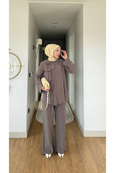 TrendParis طقم مزدوج بتفاصيل ربط من كوبرا