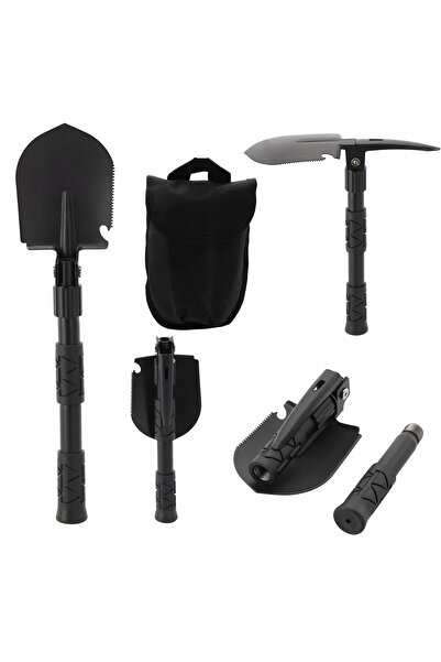 Stef's Cat Lopata Pliabila Multifunctionala 5 In 1 pentru Camping si Gradina,...