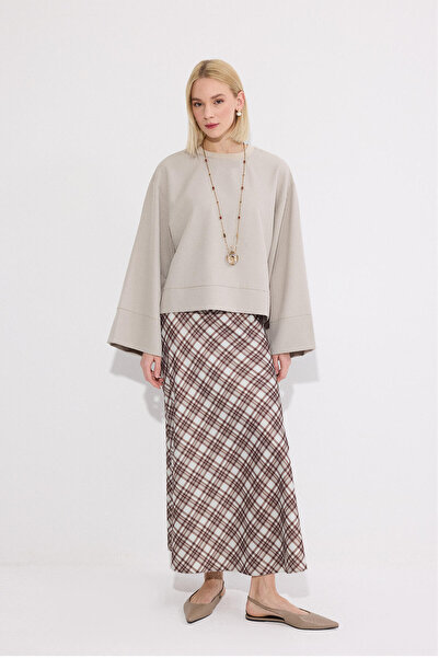 Touché Privé Plaid Saten Skirt